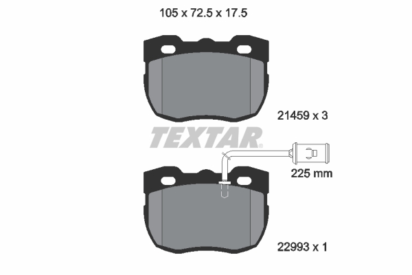 TEXTAR 2145905 Fékbetét készlet, tárcsafék