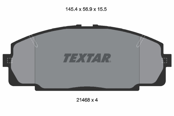 TEXTAR 2146801TX Fékbetét készlet, tárcsafék