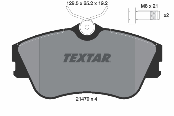 TEXTAR 201 968 2147902 - Fékbetét készlet, tárcsafék