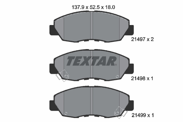 TEXTAR TEX2149701 Fékbetét