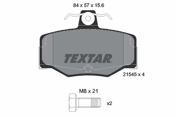 TEXTAR TEX 2154501 Fékbetét készlet, tárcsafék