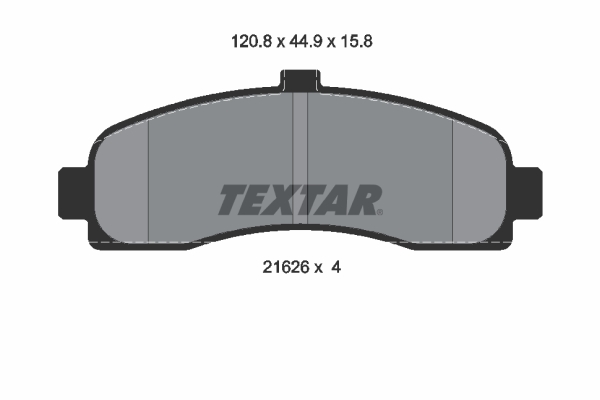 TEXTAR TEX 2162601 Fékbetét készlet, tárcsafék