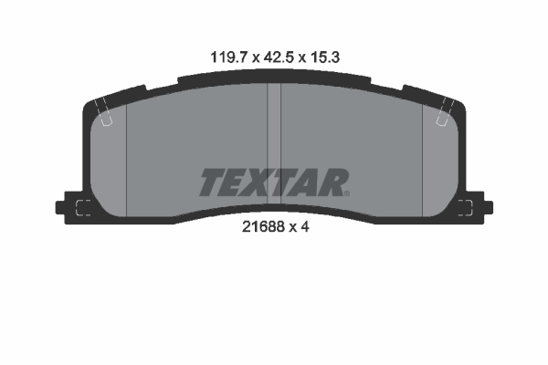 TEXTAR 2168801 Fékbetét készlet, tárcsafék