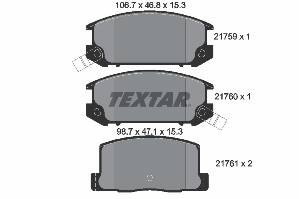 TEXTAR TEX2175901 Fékbetét
