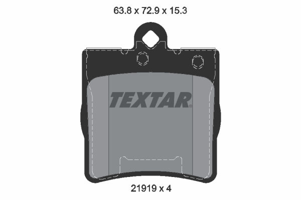 TEXTAR 21919-15,3 Fékbetét készlet, tárcsafék