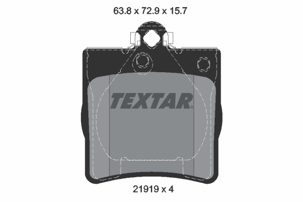 TEXTAR 2191903 Fékbetét készlet, tárcsafék