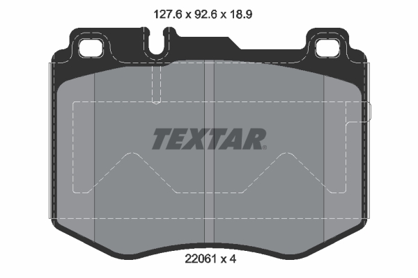 TEXTAR TEX 2206101 Fékbetét készlet, tárcsafék