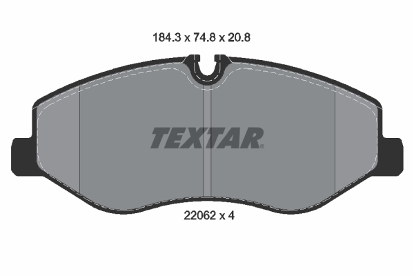 TEXTAR 2206201 Fékbetét készlet, tárcsafék