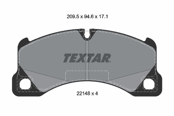 TEXTAR 2214801 Fékbetét készlet, tárcsafék