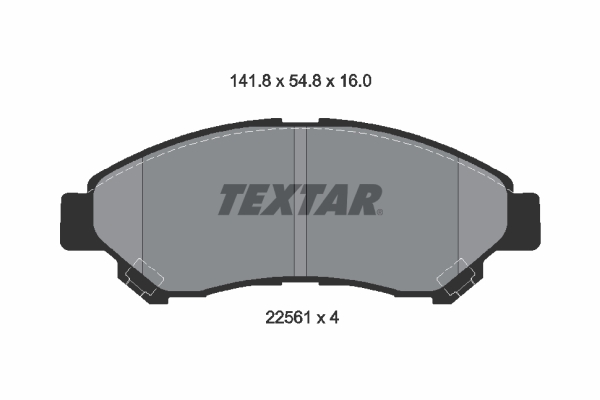 TEXTAR 2256101 fékbetétkészlet, tárcsafék