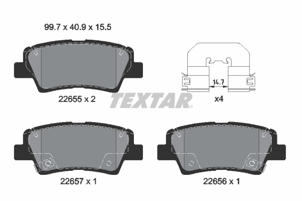 TEXTAR 260 319 Alkatrész 2265501