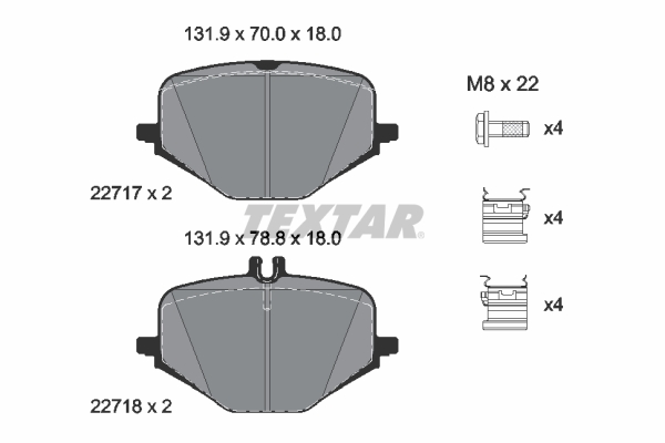 TEXTAR 262 974 Alkatrész