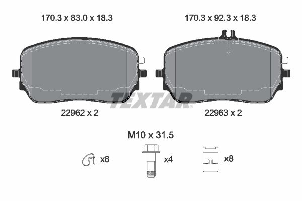 TEXTAR 261 162 Alkatrész 2296201