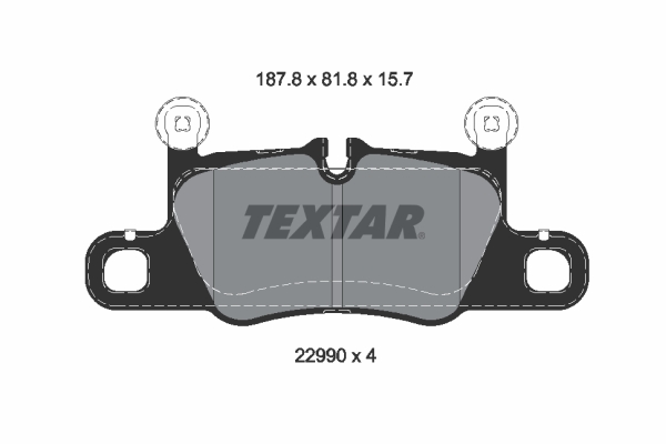 TEXTAR 525935 2299001 DISK PL PORSCHE 2299001 ZAD.CAYENNE 4.0 TURBO 17->20 KOTA?