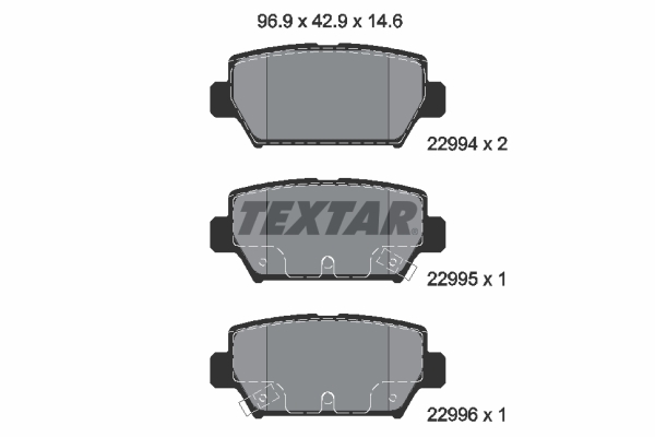 TEXTAR TEX2299401 Fékbetét
