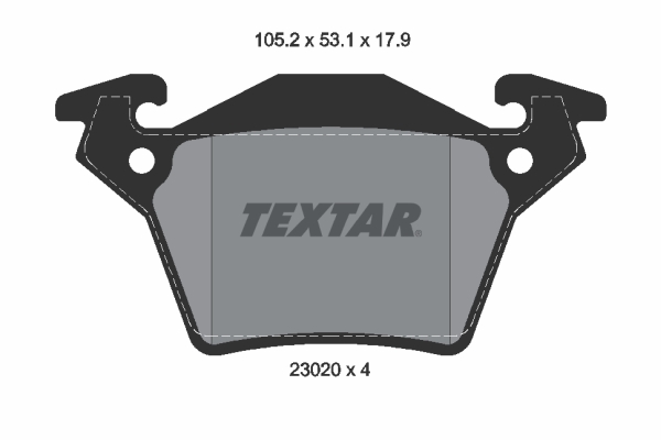 TEXTAR TEX 2302001 Fékbetét készlet, tárcsafék