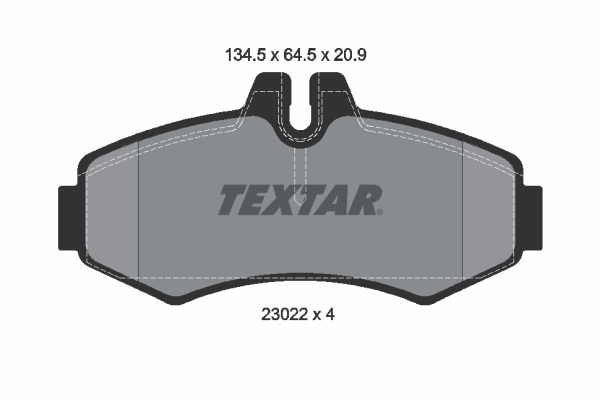 TEXTAR 2302201 TEX Fékbetét készlet, tárcsafék