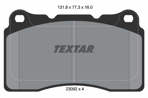 TEXTAR 2309203 Fékbetét készlet, tárcsafék