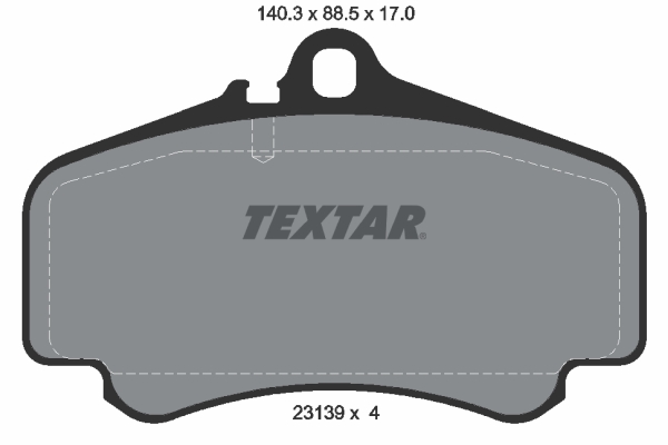 TEXTAR 2313901 Fékbetét készlet, tárcsafék