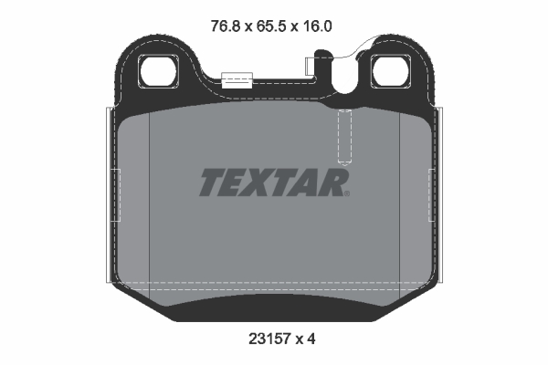 TEXTAR TEX 2315702 Fékbetét készlet, tárcsafék