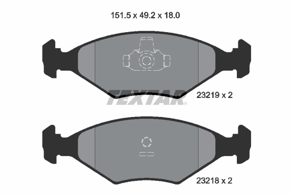 TEXTAR TEX2321901 Fékbetét