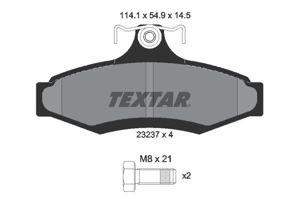 TEXTAR TEX2323701 Fékbetét