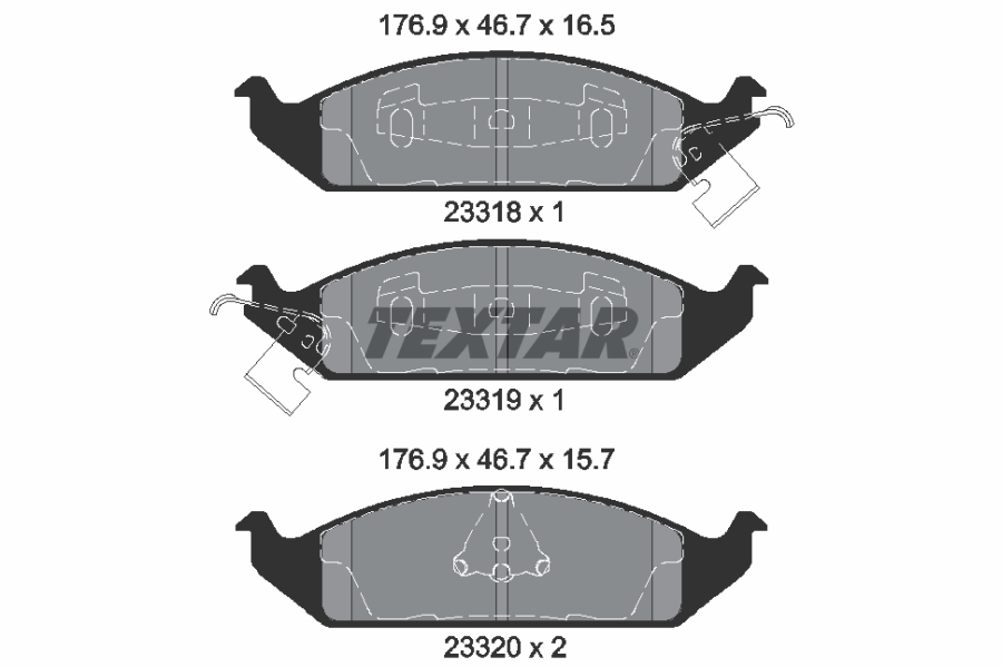 TEXTAR 2331801 Fékbetét készlet, tárcsafék