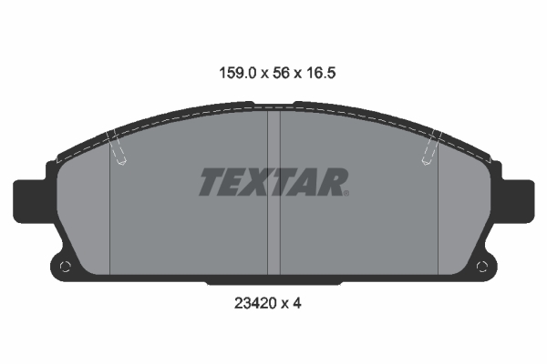 TEXTAR 217 013 2342004 - Fékbetét készlet, tárcsafék