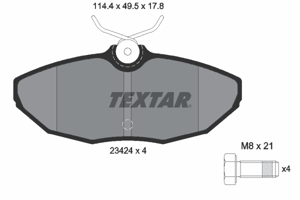 TEXTAR 2342401TX Fékbetét készlet, tárcsafék