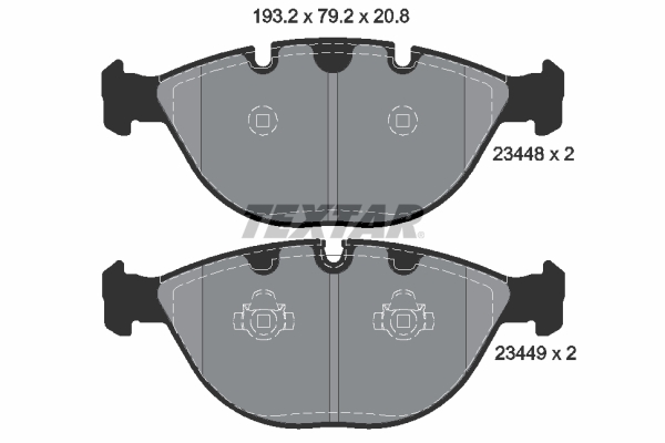 TEXTAR TEX 2344801 Fékbetét készlet, tárcsafék