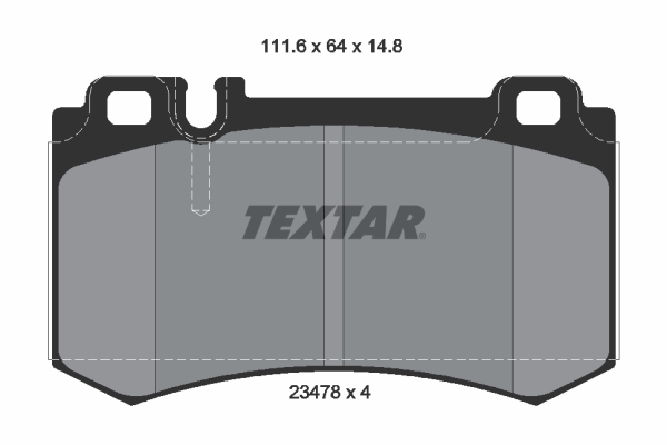 TEXTAR TEX2347802 Fékbetét