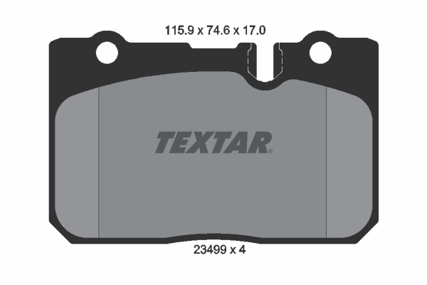 TEXTAR 226 280 2349901 - Fékbetét készlet, tárcsafék