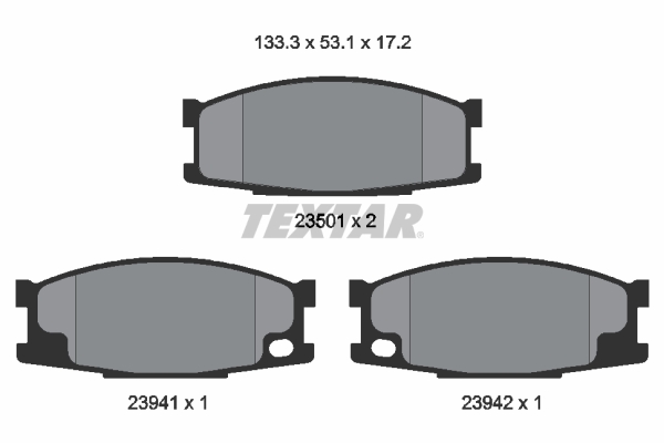 TEXTAR 2350101TX Fékbetét készlet, tárcsafék