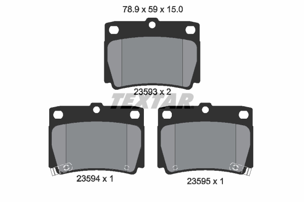 TEXTAR TEX 2359301 Fékbetét készlet, tárcsafék