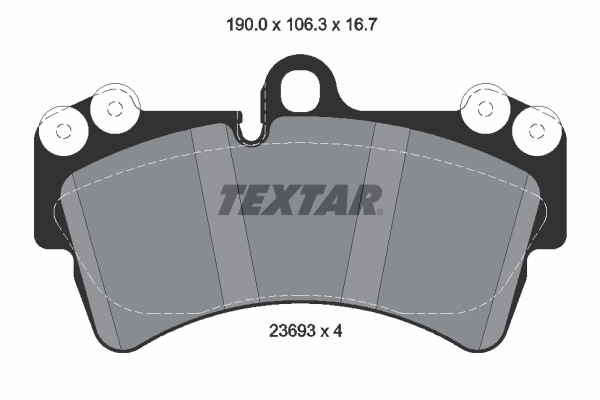 TEXTAR 2369381 Fékbetét készlet, tárcsafék