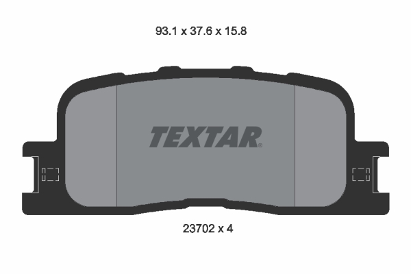 TEXTAR 2370201 Fékbetét készlet, tárcsafék