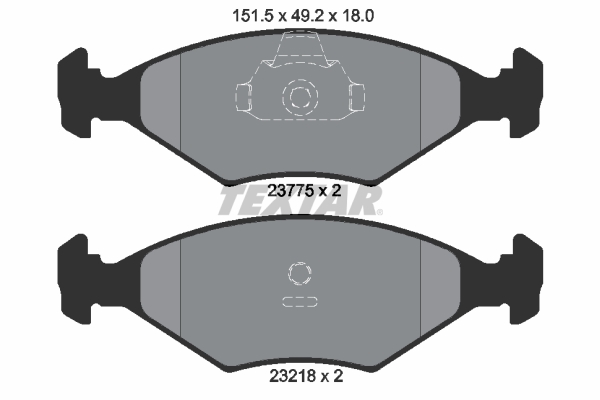 TEXTAR TEX2377501 Fékbetét