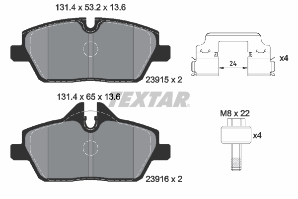 TEXTAR 2391508 TEX FĂŠkbetĂŠt kĂŠszlet, tĂĄrcsafĂŠk