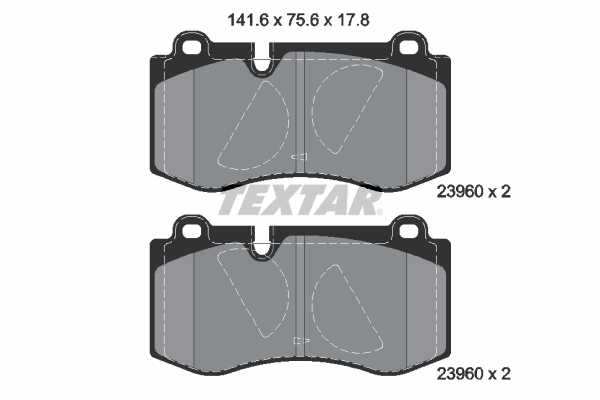 TEXTAR TEX 2396001 Fékbetét készlet, tárcsafék