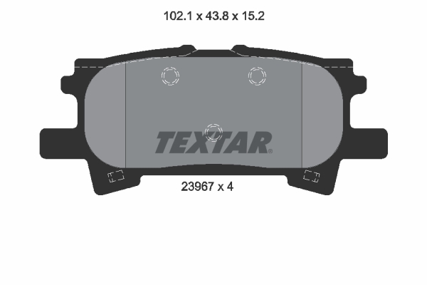 TEXTAR 2396701 Fékbetét készlet, tárcsafék