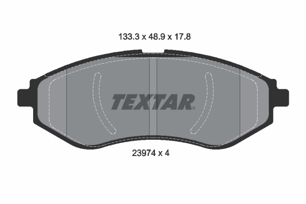 TEXTAR 2397401TX Fékbetét készlet, tárcsafék