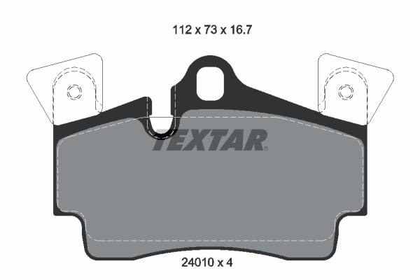 TEXTAR 2401001 Fékbetét készlet, tárcsafék