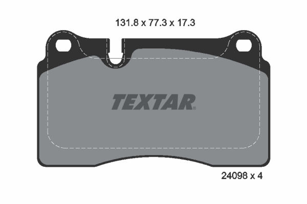 TEXTAR 2409801 Fékbetét készlet, tárcsafék