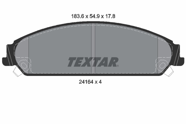 TEXTAR TEX 2416401 Fékbetét készlet, tárcsafék