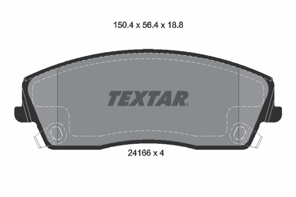 TEXTAR 2416601TX Fékbetét készlet, tárcsafék