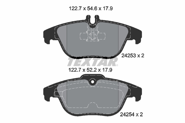 TEXTAR TEX 2425301 Fékbetét készlet, tárcsafék