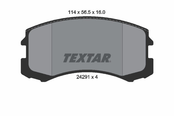 TEXTAR TEX 2429101 Fékbetét készlet, tárcsafék