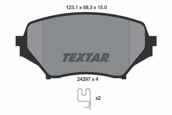 TEXTAR 2429701TX 2429701TX FÉKBETÉT KÉSZLET, TÁRCSAFÉK