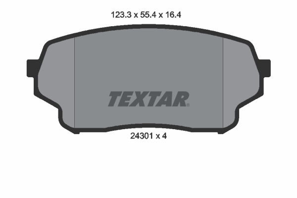 TEXTAR 2430101 Fékbetét készlet, tárcsafék