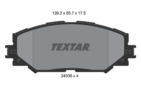 TEXTAR 24336-17,5 Fékbetét készlet, tárcsafék